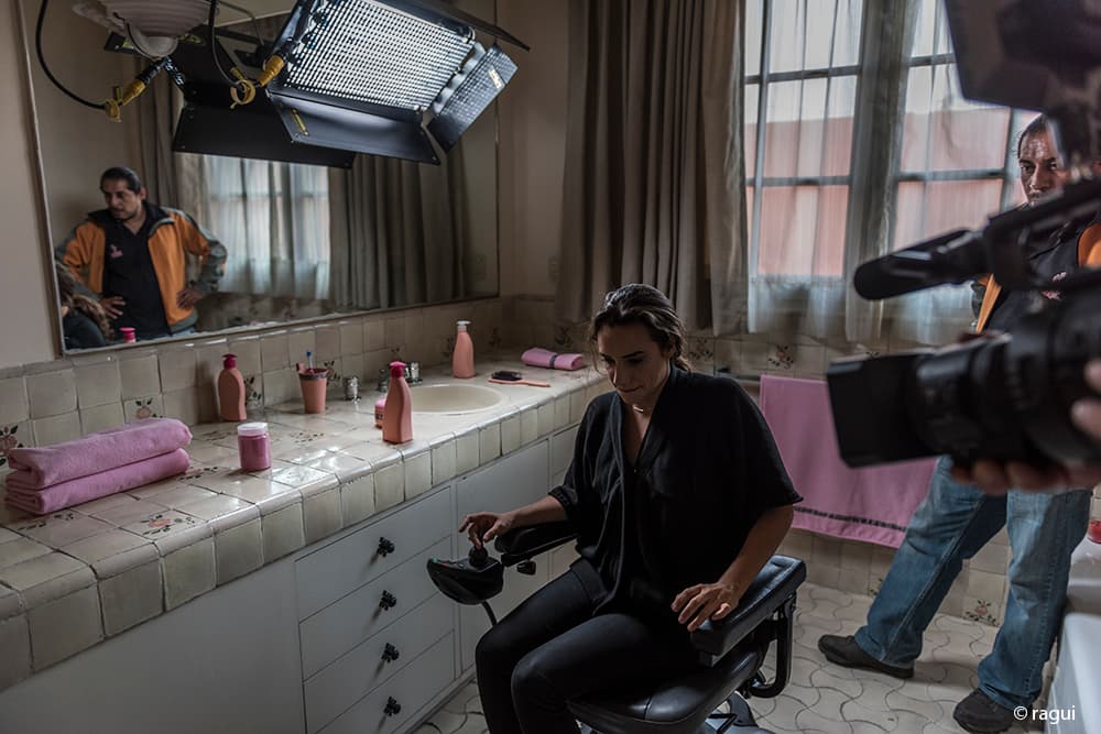 la escena del baño
