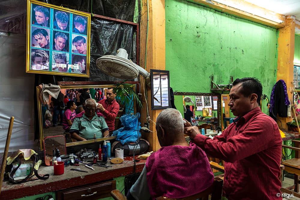 En la peluqueria