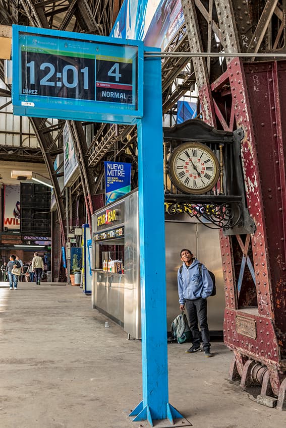 a tiempo en la estacion