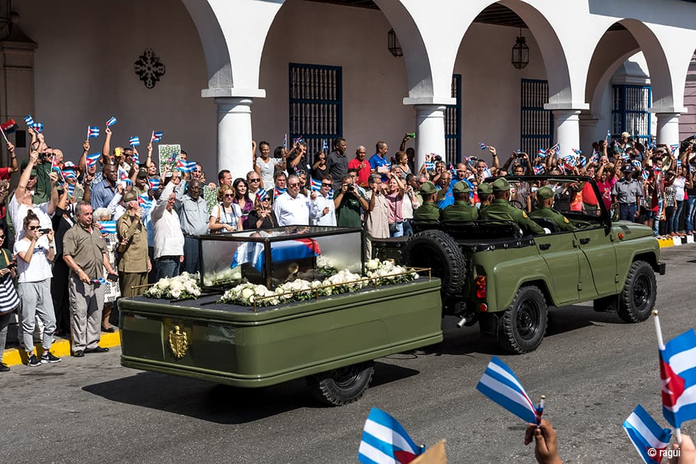 los restos de fidel en santiago de cuba